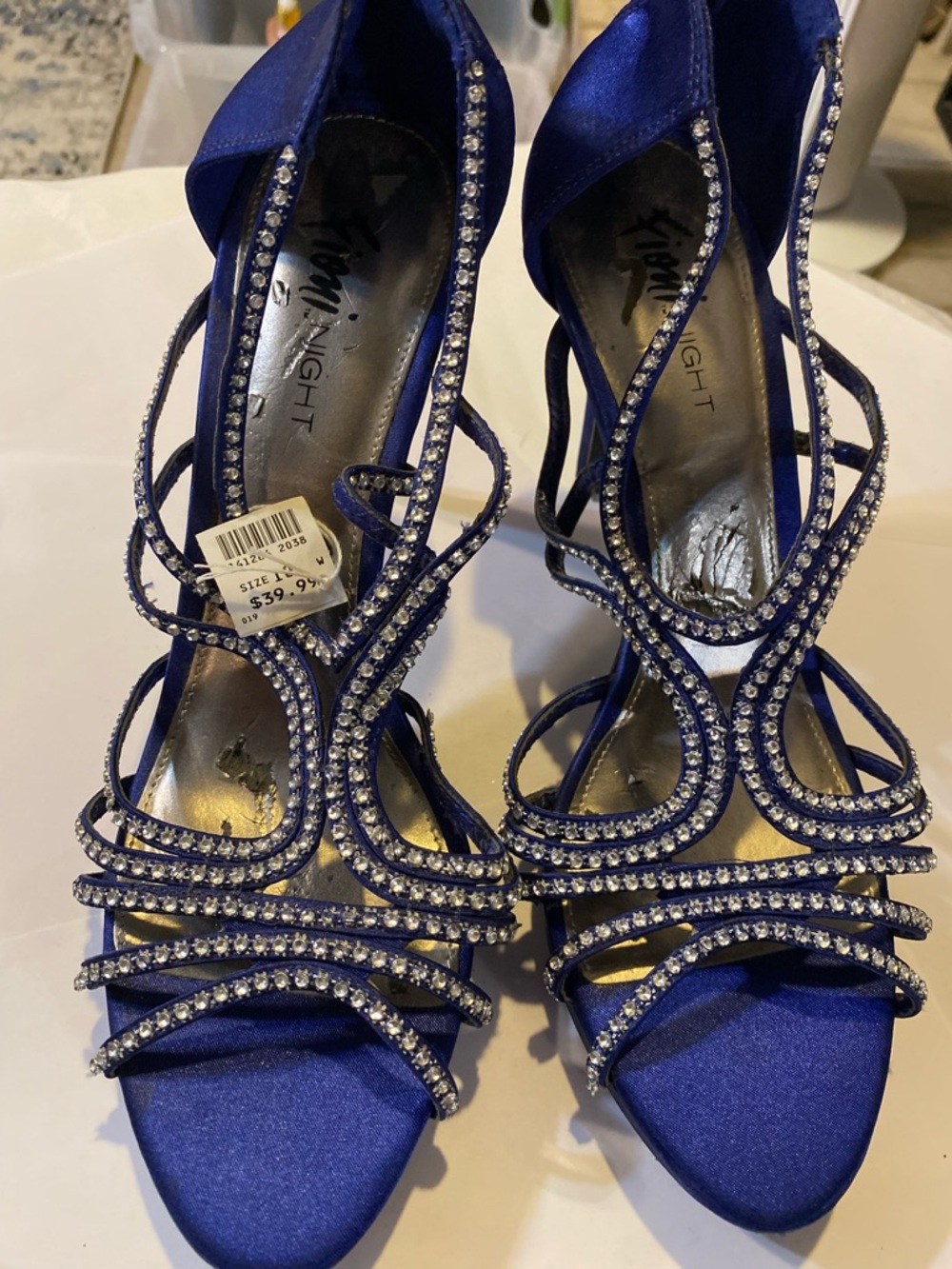 Finoi Night Women’s Cobalt Blue Satin Crysta